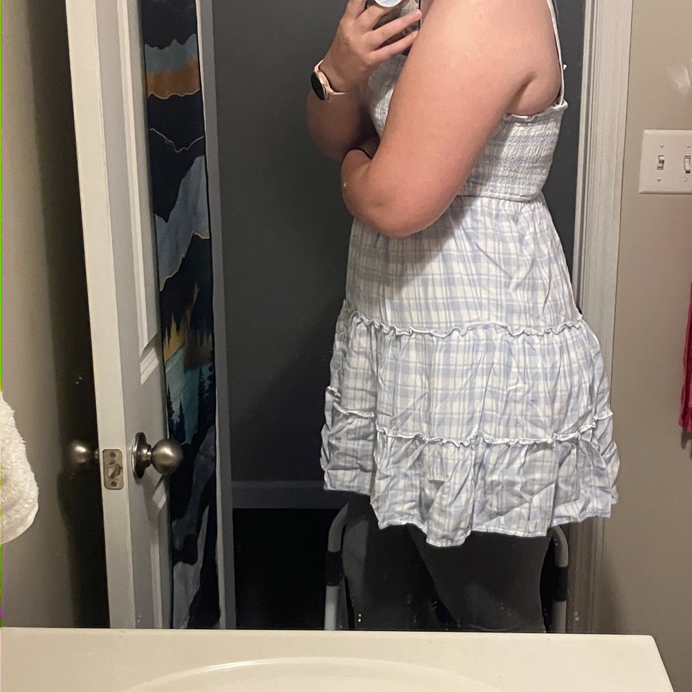 Hollister Light Blue Mini Dress - Picture 11 of 12